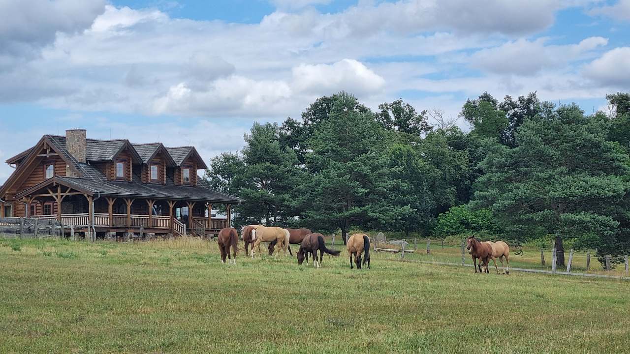 Log Cabin Ranč v Buši Čím