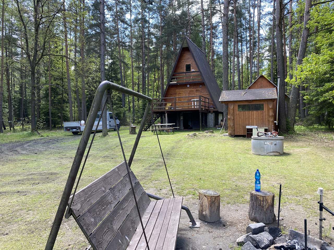 Cabin u Spolského rybníka Spolí